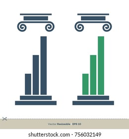 Pillar Legal, Attorney, Law Office Vector Logo Template Illustration Design. Vector EPS 10.