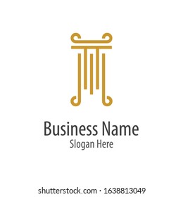 Pillar logo creative vector icon symbol illustration design