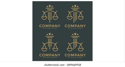pillar logo design graphic set	