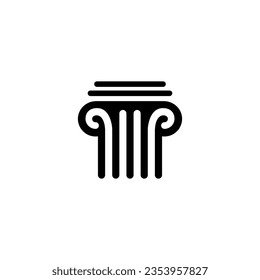 Pillar logo design with simple shape