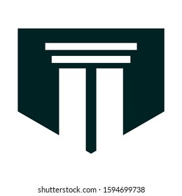 Pillar Logo Design vector illustration eps10