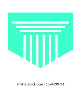 Pillar Logo Design vector illustration eps10