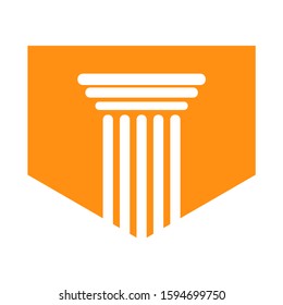 Pillar Logo Design vector illustration eps10