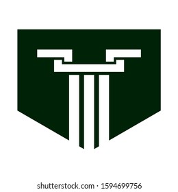 Pillar Logo Design vector illustration eps10