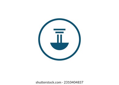 Pillar Logo Design Vector Sign 