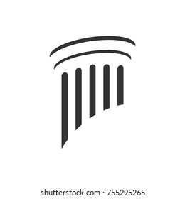 Pillar Logo Element for attorney or lawyer company