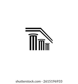 pillar logo finance, three gate design
