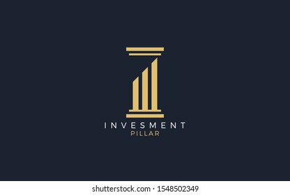 Pillar Logo Formed Financial Chart