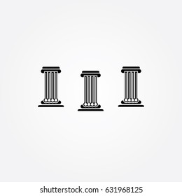 pillar logo, icon building education