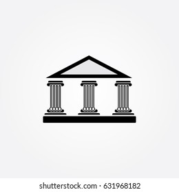 pillar logo, icon building education