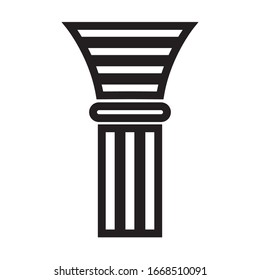 Pillar logo stock illustration design