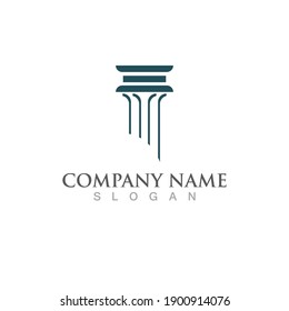 Pillar logo and symbol vector