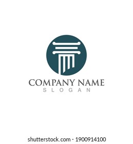 Pillar logo and symbol vector