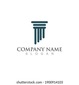 Pillar logo and symbol vector