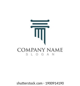 Pillar logo and symbol vector
