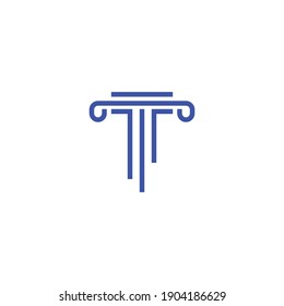Pillar logo and symbol vector