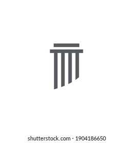 Pillar logo and symbol vector