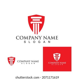Logo del pilar y vector de símbolo