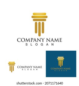 Pillar logo and symbol vector