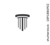 Pillar Logo Template. Column Vector illustration Design