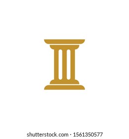 Pillar Logo Template. Column Vector illustration Design
