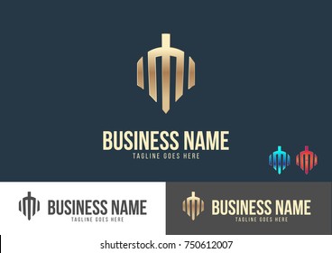 Pillar Logo Template Design Vector 