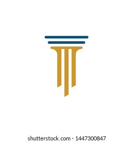 Pillar logo template vector icon