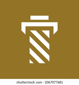 Pillar logo template vector icon design