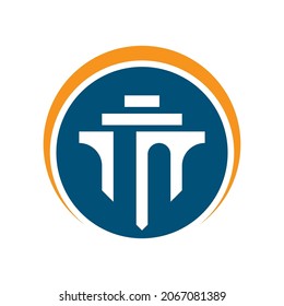 Pillar logo template vector icon design