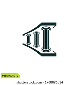 Pillar Logo Template vector illustration simple design element