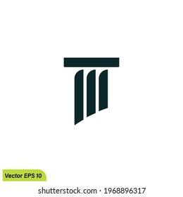 Pillar Logo Template vector illustration simple design element