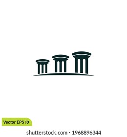Säule Logo Vorlage Vektorgrafik einfaches Design-Element