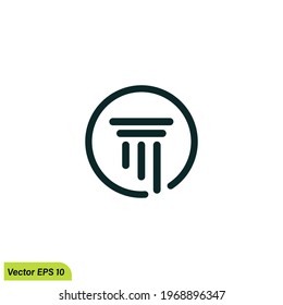 Pillar Logo Template vector illustration simple design element