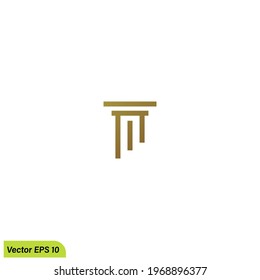Pillar Logo Template vector illustration simple design element