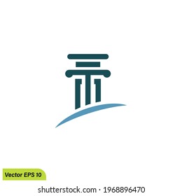 Pillar Logo Template vector illustration simple design element
