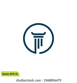 Pillar Logo Template vector illustration simple design element