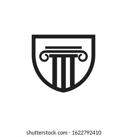 Pillar Logo Template,Column Vector Illustration