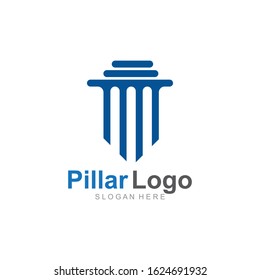 Pillar Logo Templatecolumn Vector Illustration Icon Stock Vector ...