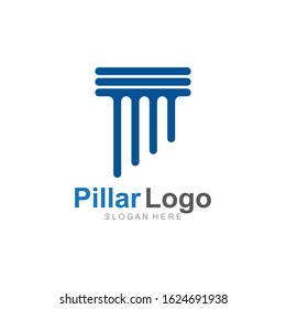 Pillar Logo Template,Column Vector Illustration icon