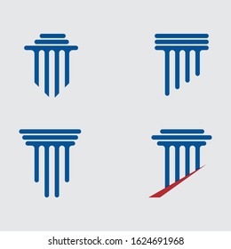 Pillar Logo Template,Column Vector Illustration icon