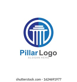 Pillar Logo Template,Column Vector Illustration icon