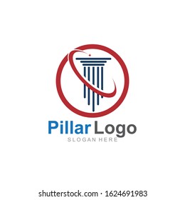 Pillar Logo Template,Column Vector Illustration icon