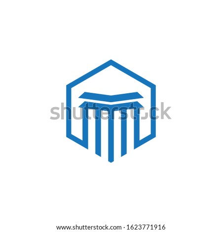 Pillar Logo Template,Column Vector Illustration