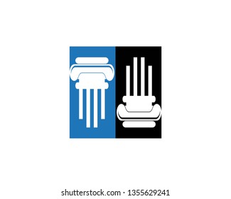 Pillar logo template,column vestor design