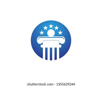 Pillar logo template,column vestor design