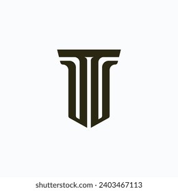 Pillar logo vector design template