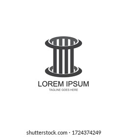 

Pillar Logo vector illustration Template