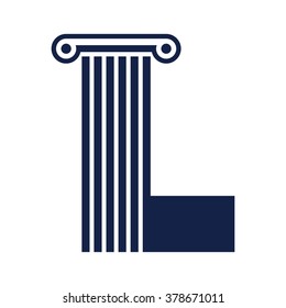 pillar logo vector. symbol and icon vector.