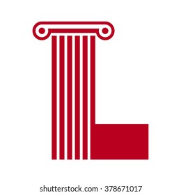 pillar logo vector. symbol and icon vector.