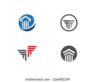 Pillar Logo vector Template